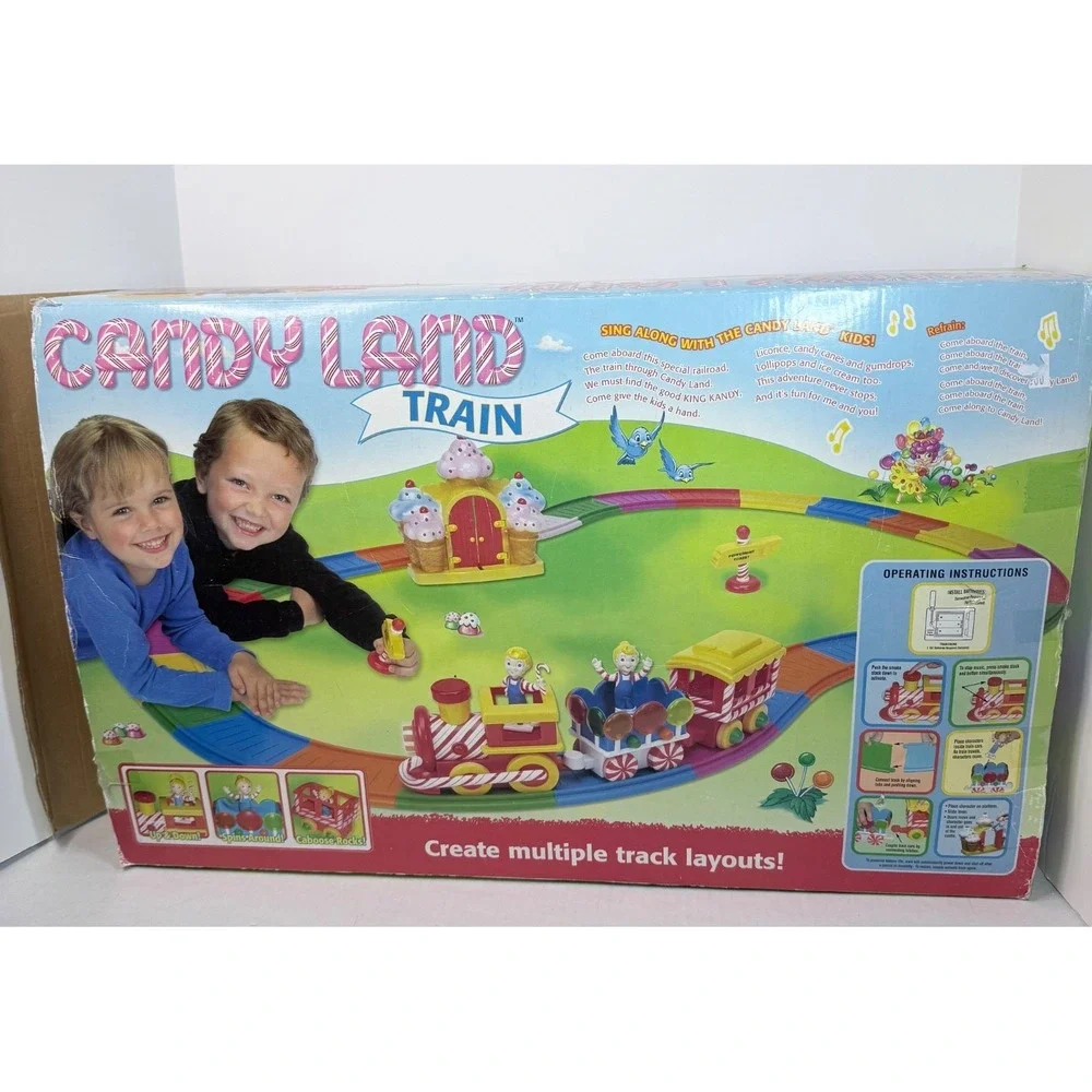 Vintage 2002 Hasbro Candy Land Train 100% CIB. Tested And Works See Video
